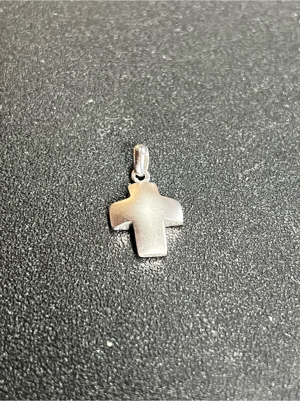 Sterling Silver Cross Pendant - Matte/Satin Finish. Back is high polish. 925